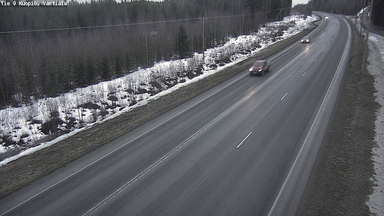 Weather Camera Image Road 9 Kuopio, Vartiala, Kuopio, Pohjois-Savo