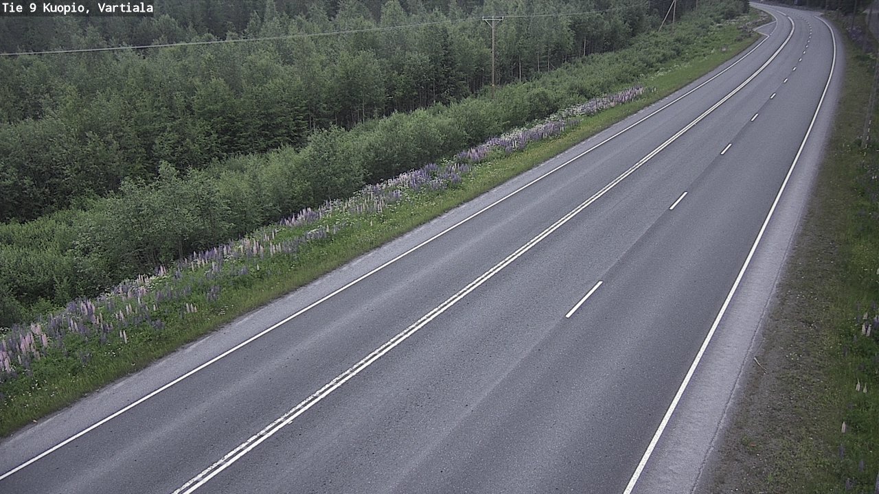 Weather Camera Image Road 9 Kuopio, Vartiala, Kuopio, Pohjois-Savo
