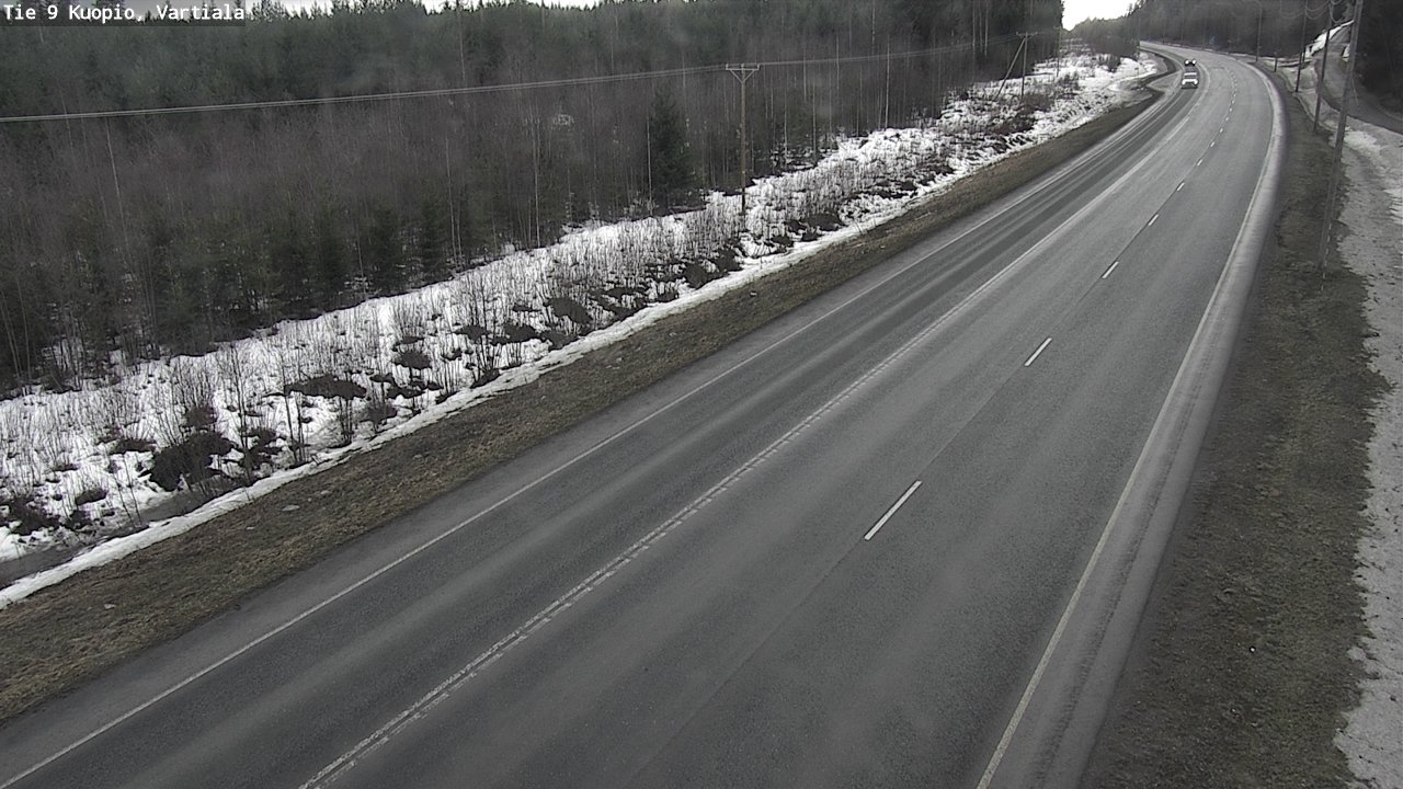 Weather Camera Image Road 9 Kuopio, Vartiala, Kuopio, Pohjois-Savo