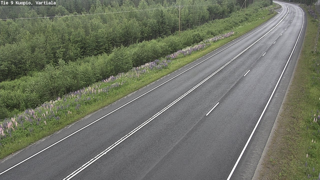 Weather Camera Image Road 9 Kuopio, Vartiala, Kuopio, Pohjois-Savo