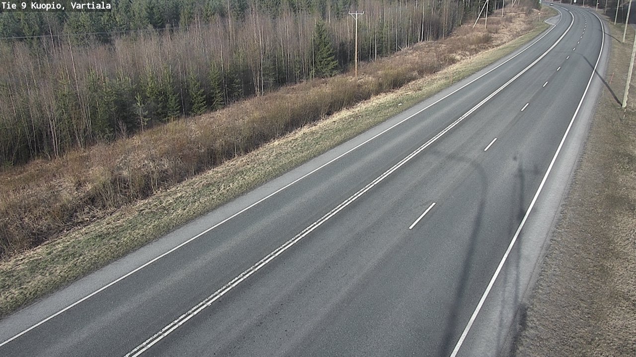Weather Camera Image Road 9 Kuopio, Vartiala, Kuopio, Pohjois-Savo