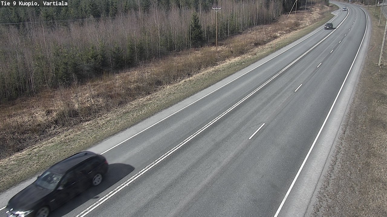 Weather Camera Image Väg 9 Kuopio, Vartiala, Kuopio, Pohjois-Savo