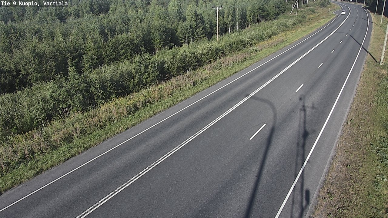 Weather Camera Image Väg 9 Kuopio, Vartiala, Kuopio, Pohjois-Savo
