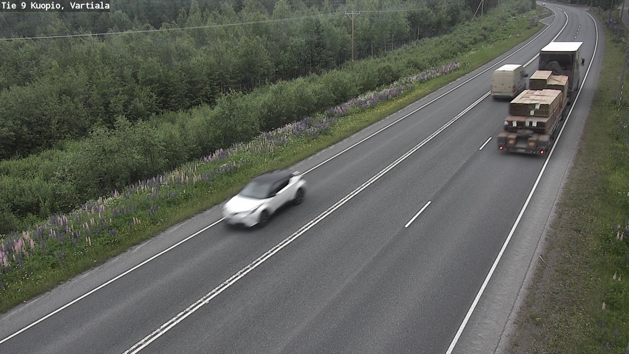 Weather Camera Image Road 9 Kuopio, Vartiala, Kuopio, Pohjois-Savo
