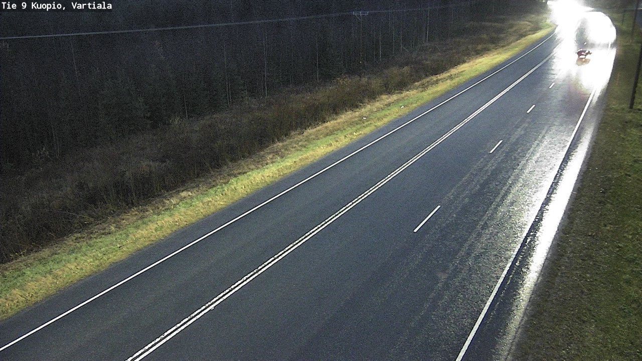 Weather Camera Image Väg 9 Kuopio, Vartiala, Kuopio, Pohjois-Savo