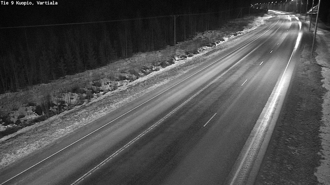 Weather Camera Image Väg 9 Kuopio, Vartiala, Kuopio, Pohjois-Savo