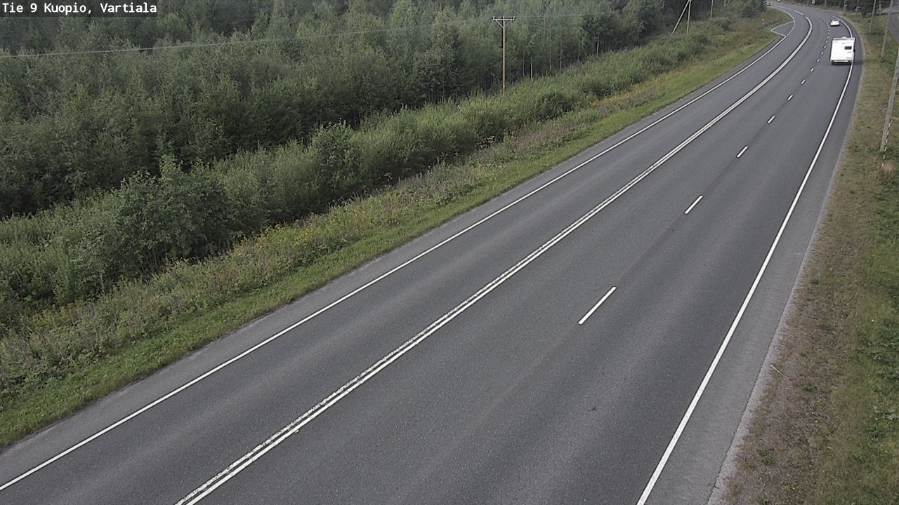 Kelikamerat Kuva Tie 9 Kuopio, Vartiala, Kuopio, Pohjois-Savo