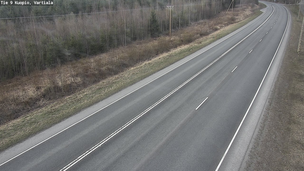 Weather Camera Image Road 9 Kuopio, Vartiala, Kuopio, Pohjois-Savo