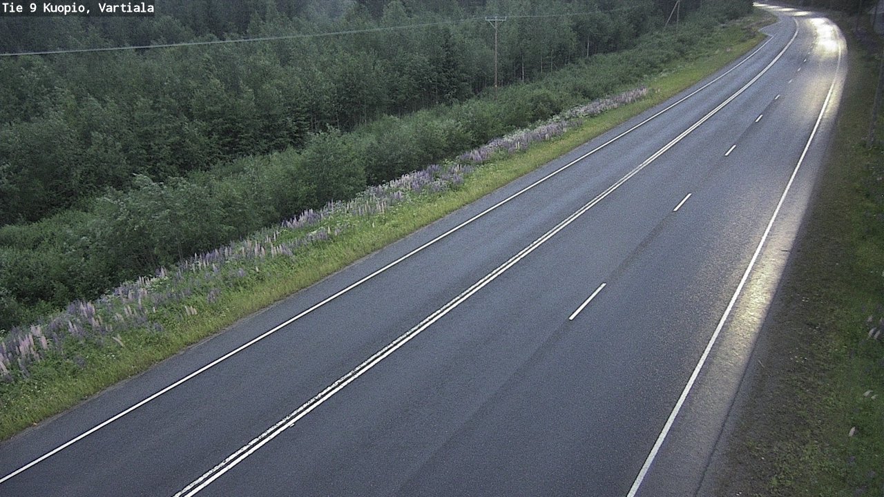 Weather Camera Image Road 9 Kuopio, Vartiala, Kuopio, Pohjois-Savo