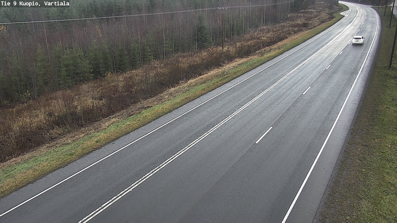 Weather Camera Image Väg 9 Kuopio, Vartiala, Kuopio, Pohjois-Savo