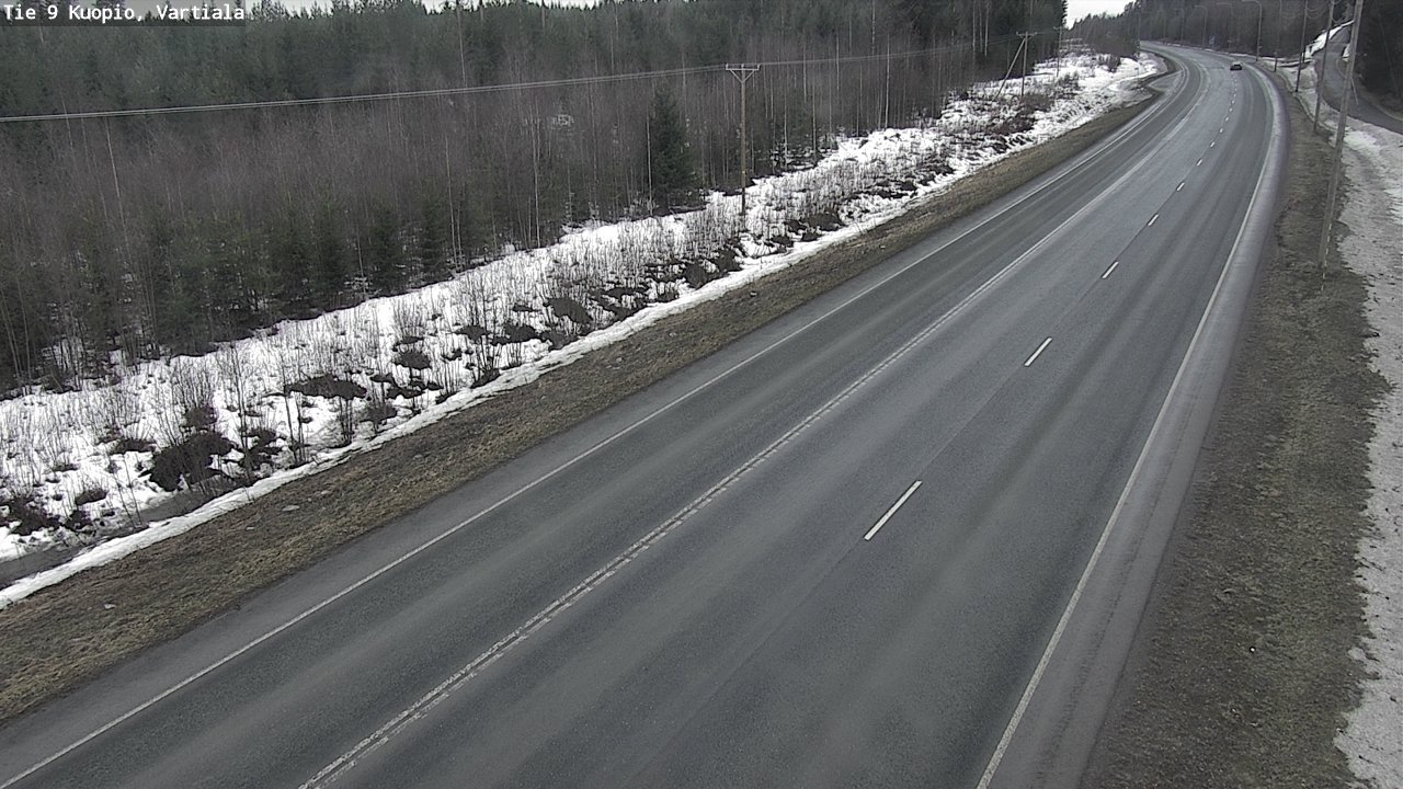 Weather Camera Image Road 9 Kuopio, Vartiala, Kuopio, Pohjois-Savo