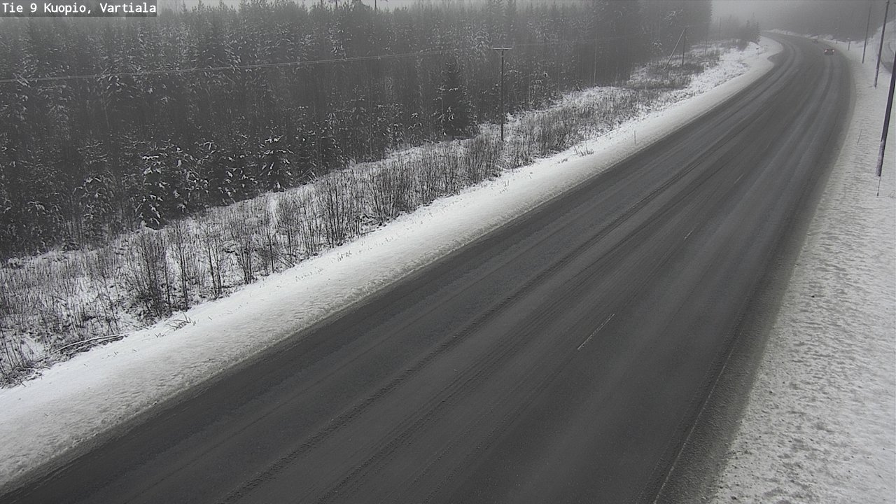 Weather Camera Image Road 9 Kuopio, Vartiala, Kuopio, Pohjois-Savo