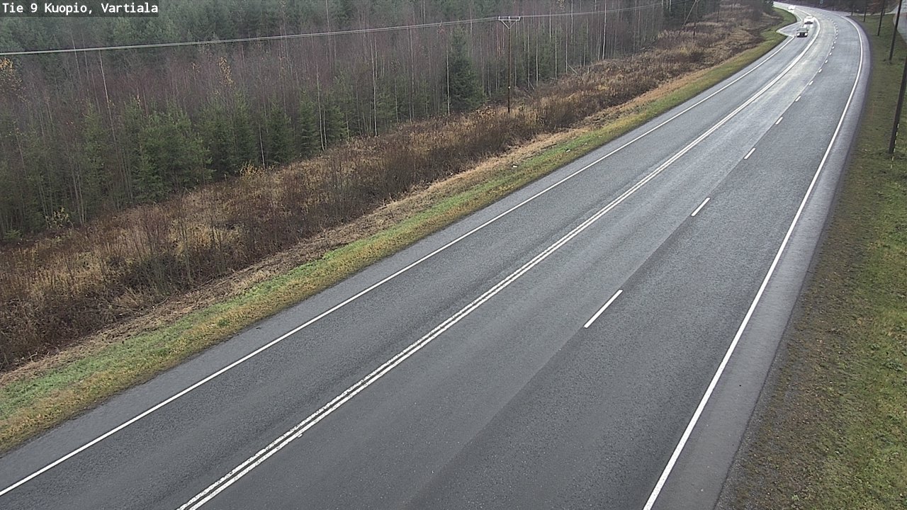 Weather Camera Image Väg 9 Kuopio, Vartiala, Kuopio, Pohjois-Savo