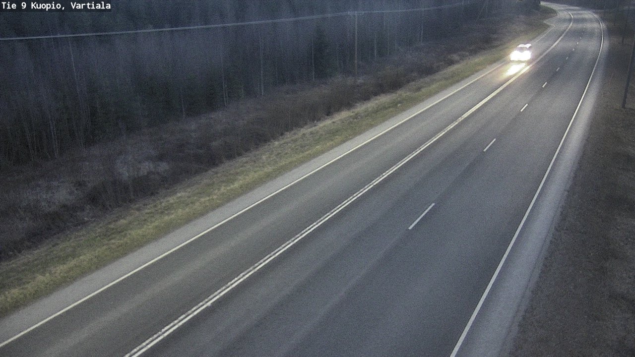 Weather Camera Image Väg 9 Kuopio, Vartiala, Kuopio, Pohjois-Savo
