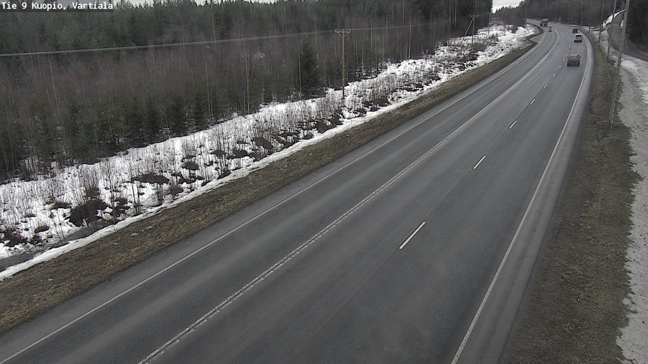 Weather Camera Image Road 9 Kuopio, Vartiala, Kuopio, Pohjois-Savo