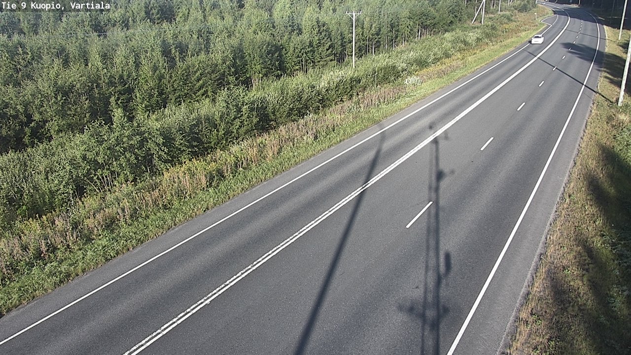 Weather Camera Image Väg 9 Kuopio, Vartiala, Kuopio, Pohjois-Savo