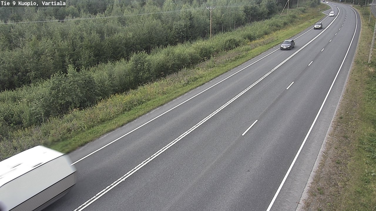 Kelikamerat Kuva Tie 9 Kuopio, Vartiala, Kuopio, Pohjois-Savo