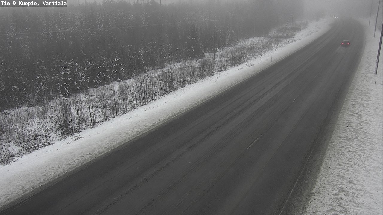Weather Camera Image Road 9 Kuopio, Vartiala, Kuopio, Pohjois-Savo