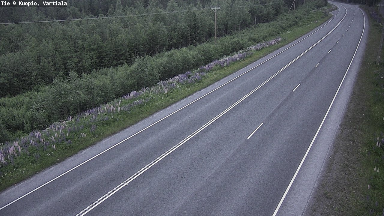 Weather Camera Image Road 9 Kuopio, Vartiala, Kuopio, Pohjois-Savo