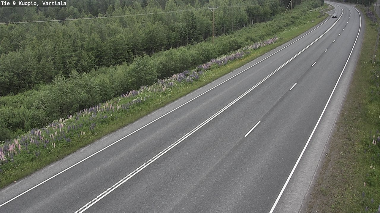 Weather Camera Image Road 9 Kuopio, Vartiala, Kuopio, Pohjois-Savo