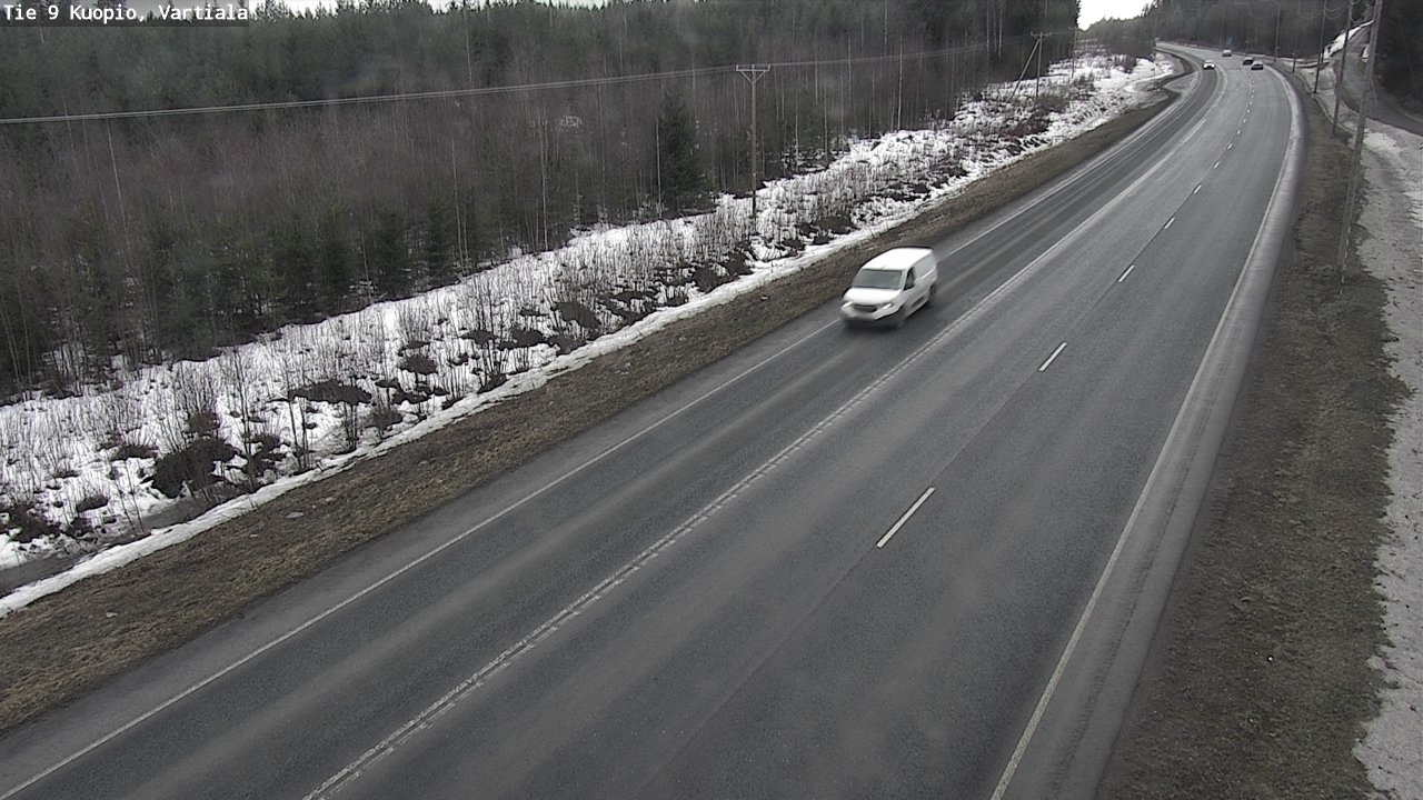 Weather Camera Image Road 9 Kuopio, Vartiala, Kuopio, Pohjois-Savo