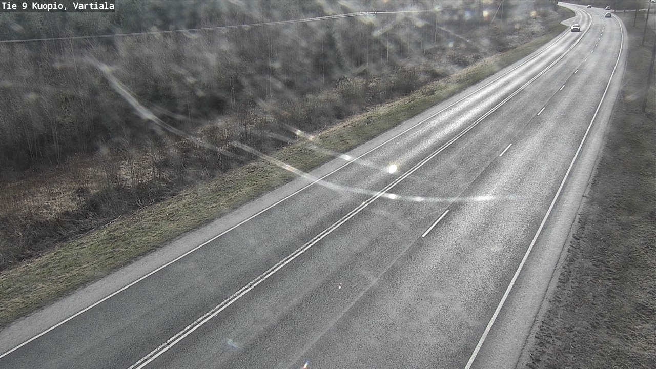 Weather Camera Image Väg 9 Kuopio, Vartiala, Kuopio, Pohjois-Savo