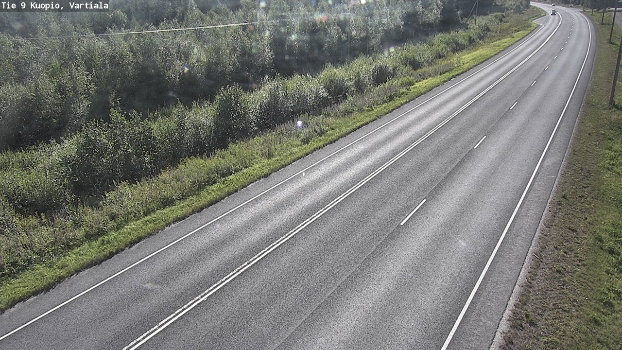 Weather Camera Image Väg 9 Kuopio, Vartiala, Kuopio, Pohjois-Savo