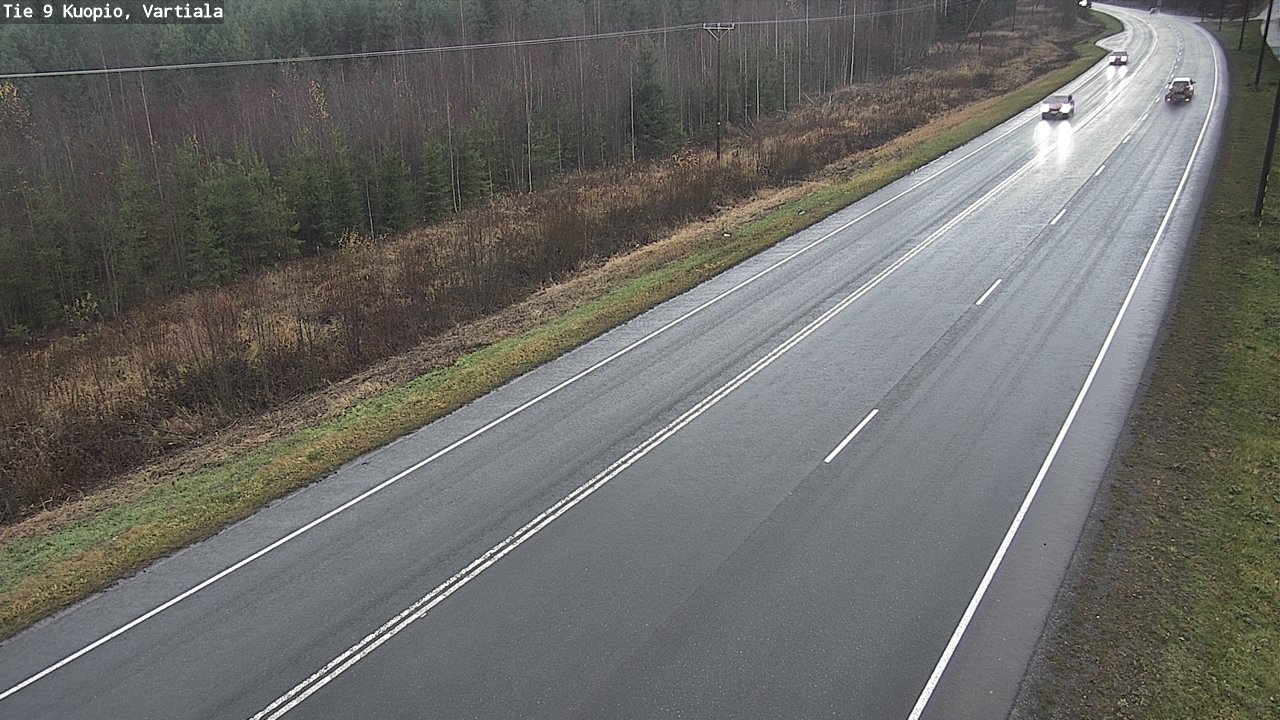Weather Camera Image Väg 9 Kuopio, Vartiala, Kuopio, Pohjois-Savo