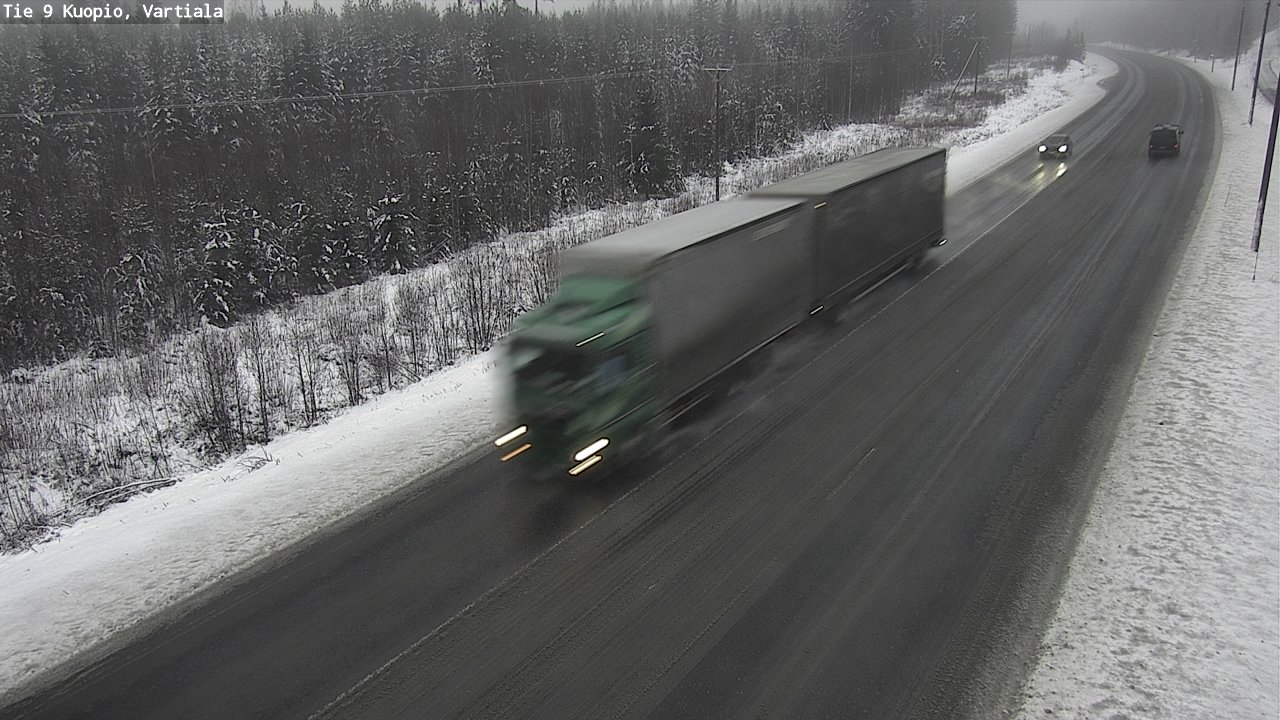 Weather Camera Image Road 9 Kuopio, Vartiala, Kuopio, Pohjois-Savo