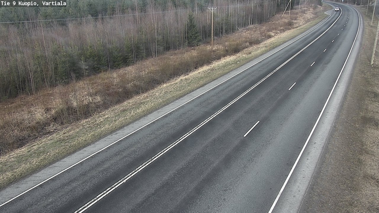 Weather Camera Image Väg 9 Kuopio, Vartiala, Kuopio, Pohjois-Savo