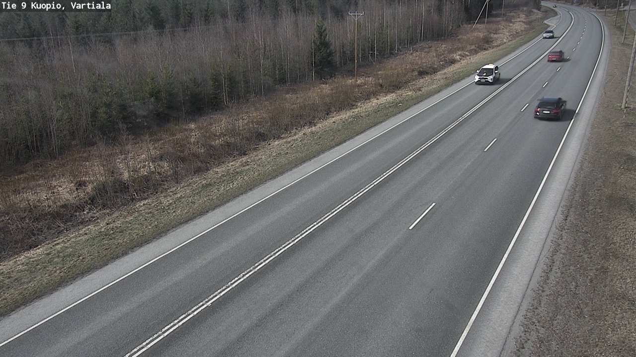 Weather Camera Image Väg 9 Kuopio, Vartiala, Kuopio, Pohjois-Savo