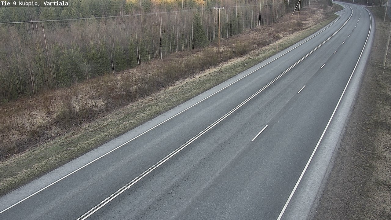 Kelikamerat Kuva Tie 9 Kuopio, Vartiala, Kuopio, Pohjois-Savo