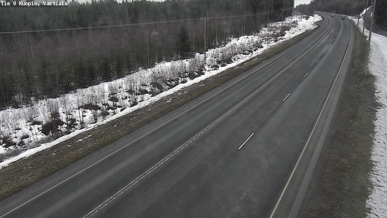 Kelikamerat Kuva Tie 9 Kuopio, Vartiala, Kuopio, Pohjois-Savo