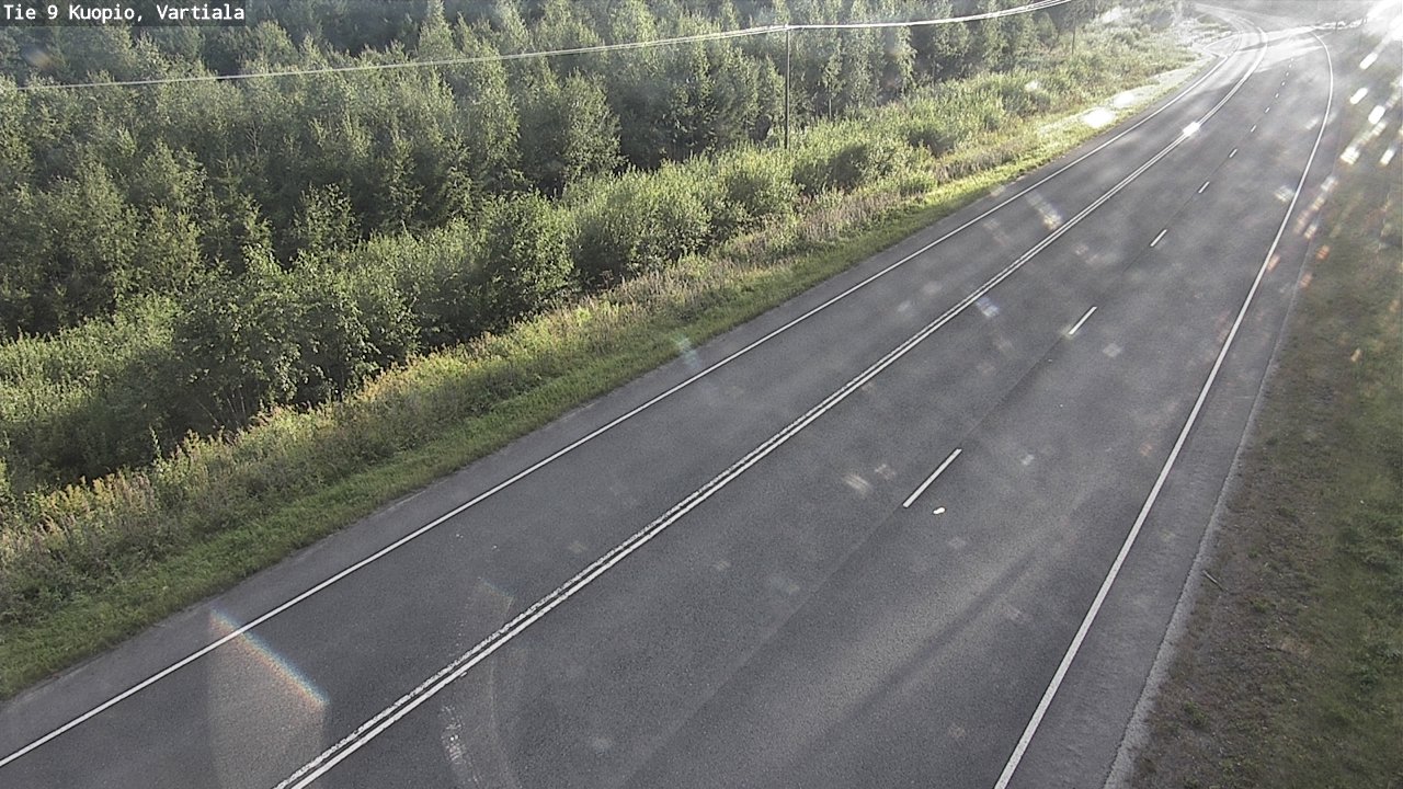 Weather Camera Image Väg 9 Kuopio, Vartiala, Kuopio, Pohjois-Savo