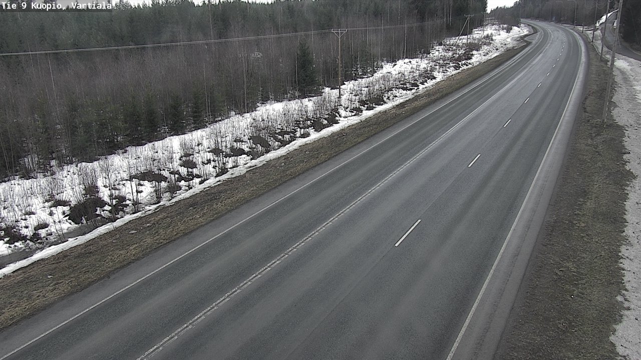 Weather Camera Image Road 9 Kuopio, Vartiala, Kuopio, Pohjois-Savo