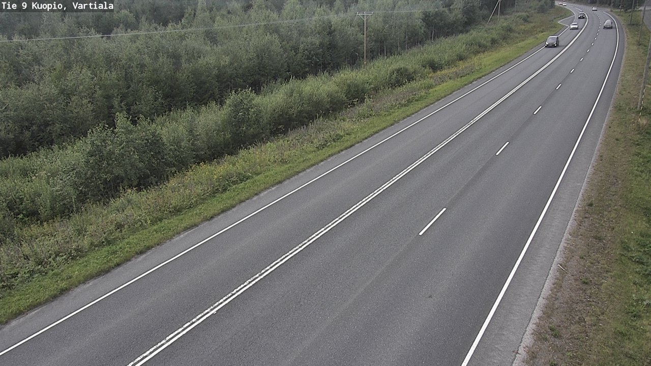 Kelikamerat Kuva Tie 9 Kuopio, Vartiala, Kuopio, Pohjois-Savo