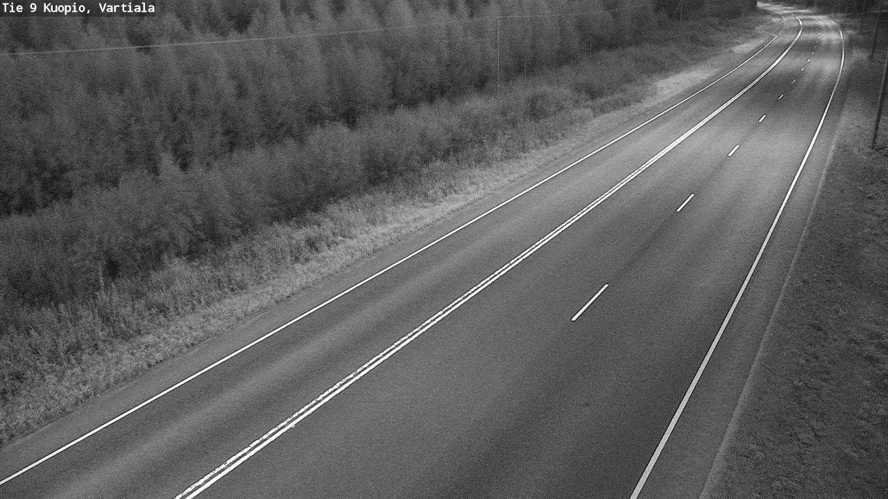 Weather Camera Image Väg 9 Kuopio, Vartiala, Kuopio, Pohjois-Savo