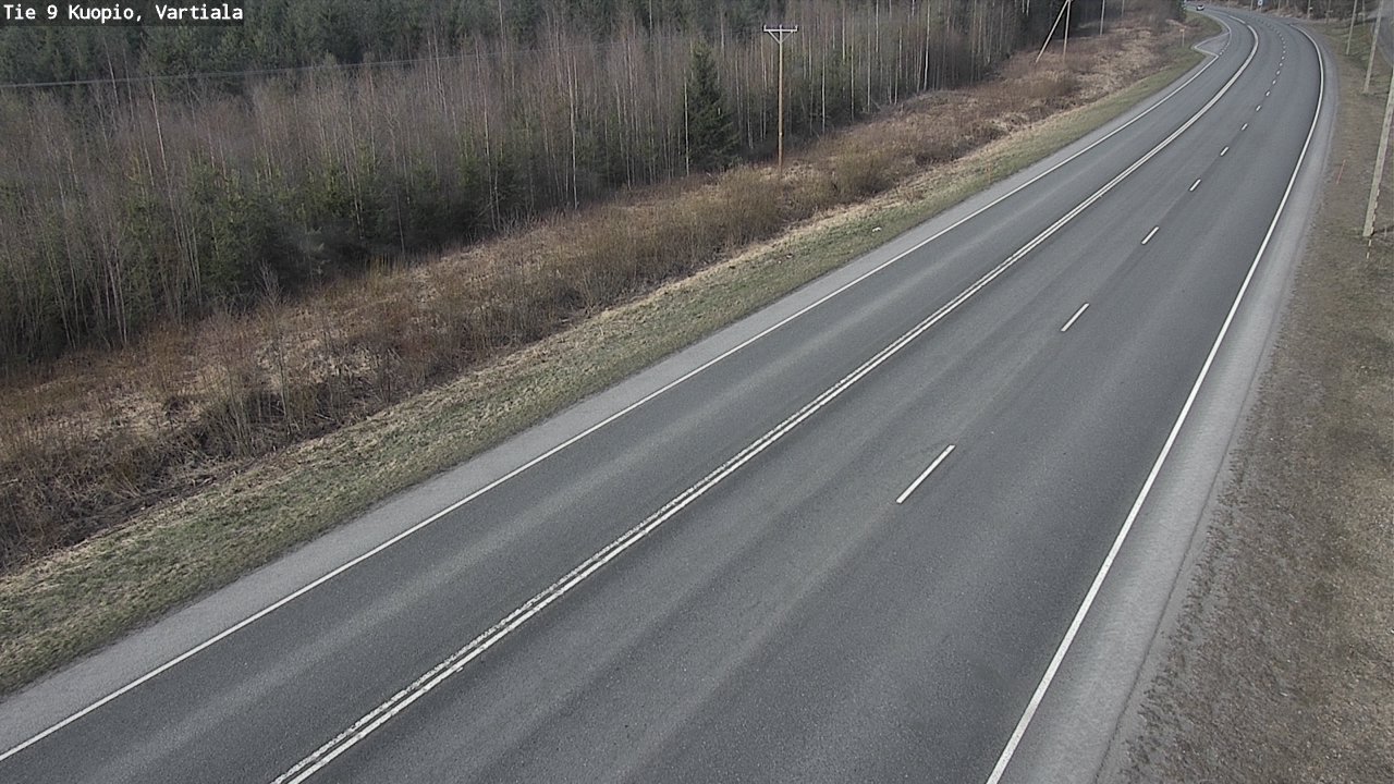 Weather Camera Image Road 9 Kuopio, Vartiala, Kuopio, Pohjois-Savo