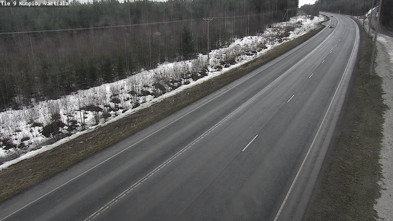 Weather Camera Image Väg 9 Kuopio, Vartiala, Kuopio, Pohjois-Savo