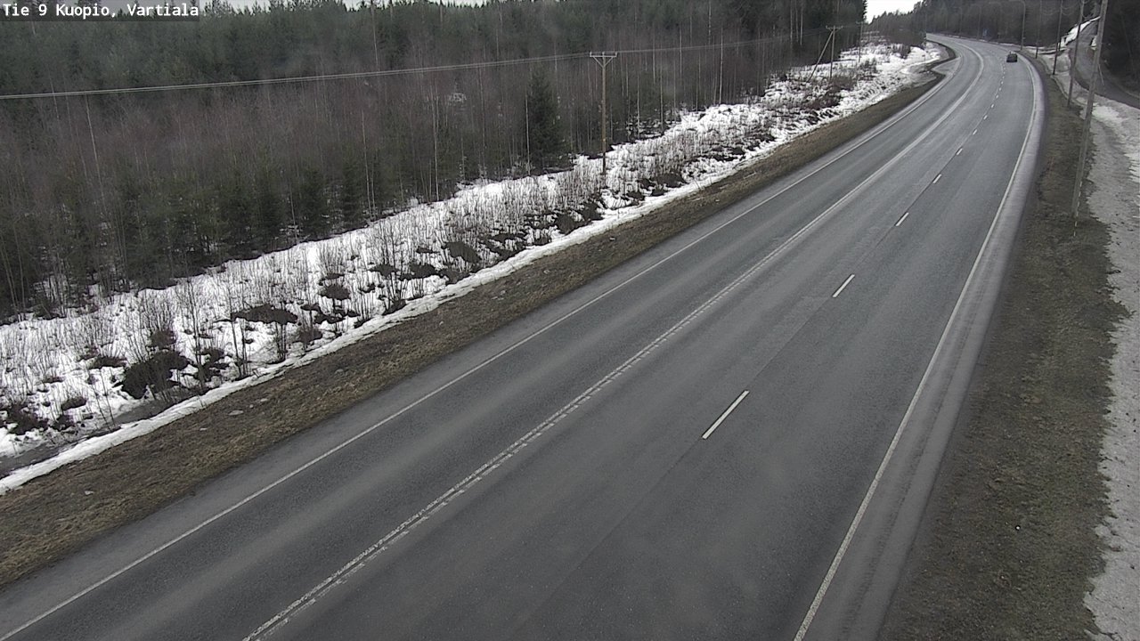 Weather Camera Image Road 9 Kuopio, Vartiala, Kuopio, Pohjois-Savo