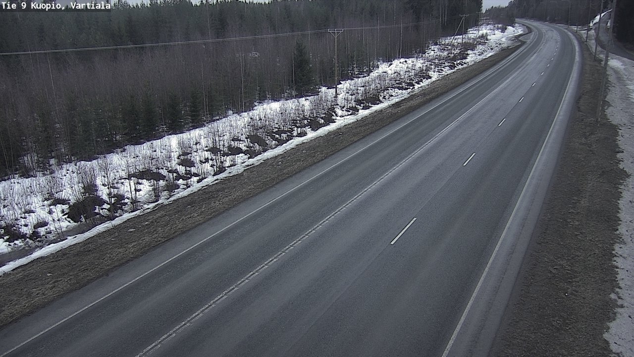 Weather Camera Image Road 9 Kuopio, Vartiala, Kuopio, Pohjois-Savo