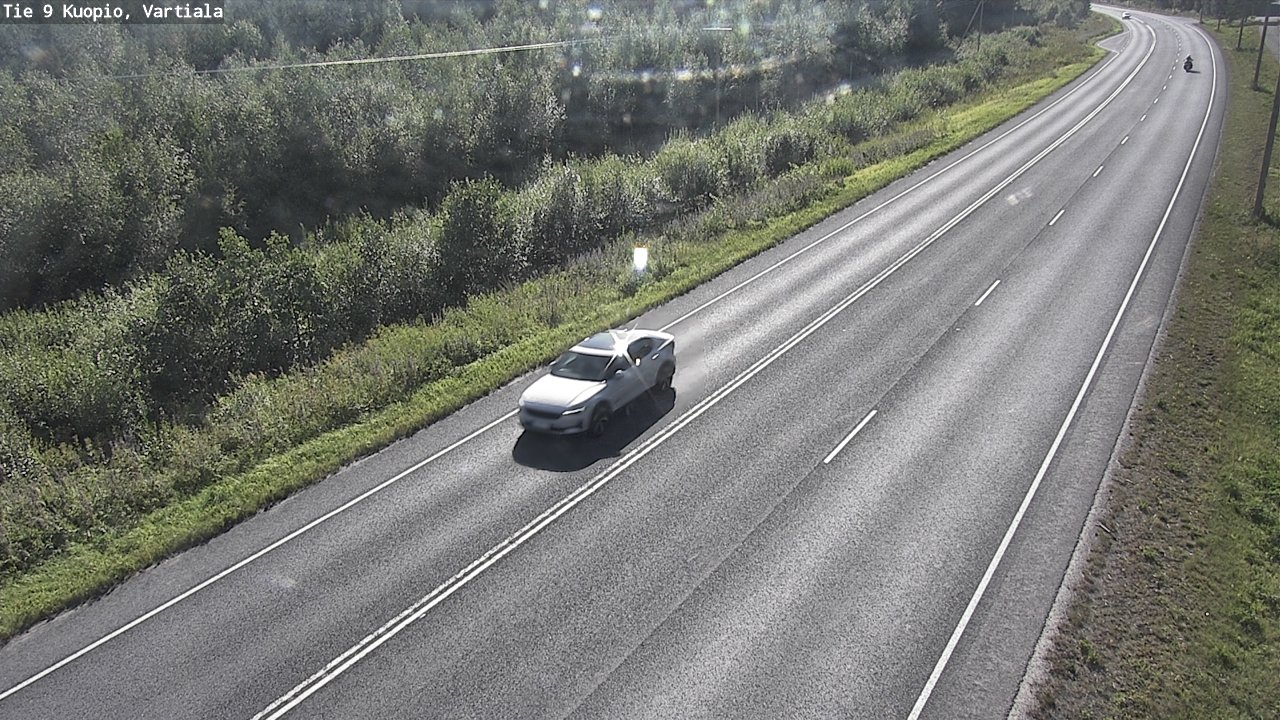 Weather Camera Image Väg 9 Kuopio, Vartiala, Kuopio, Pohjois-Savo