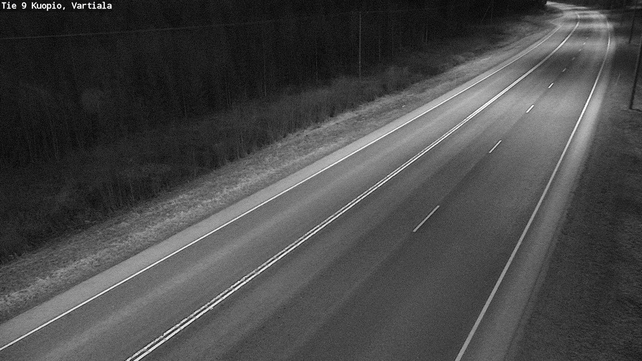 Weather Camera Image Väg 9 Kuopio, Vartiala, Kuopio, Pohjois-Savo