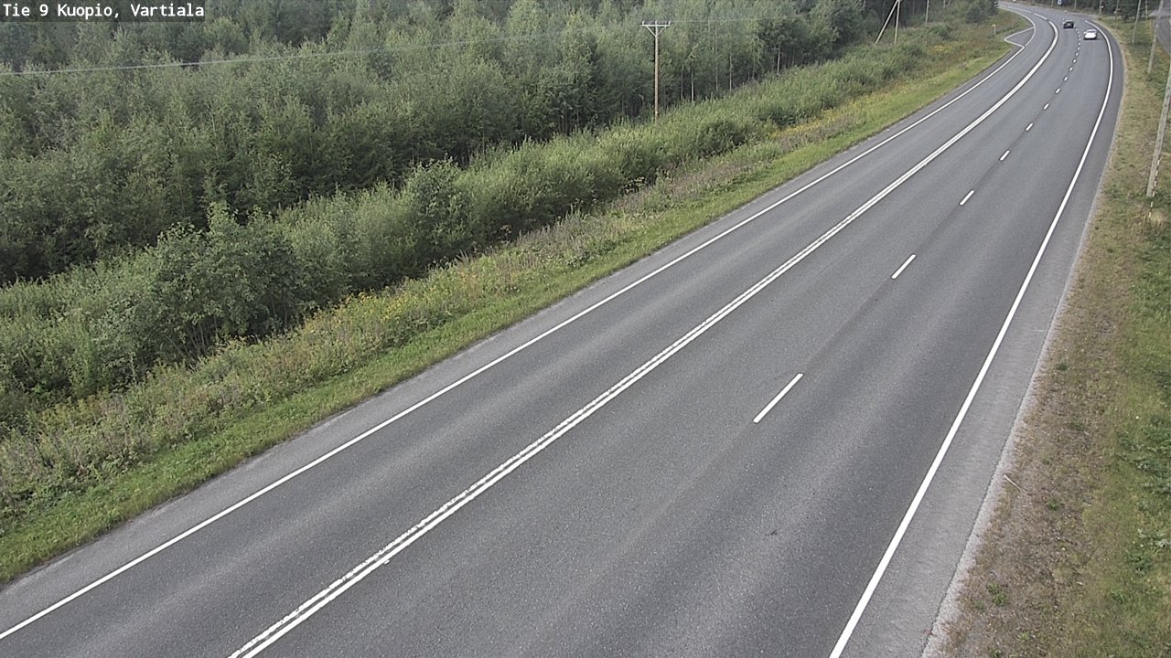 Kelikamerat Kuva Tie 9 Kuopio, Vartiala, Kuopio, Pohjois-Savo