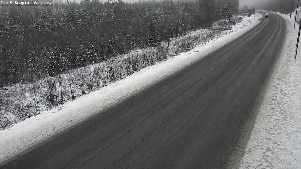 Weather Camera Image Road 9 Kuopio, Vartiala, Kuopio, Pohjois-Savo