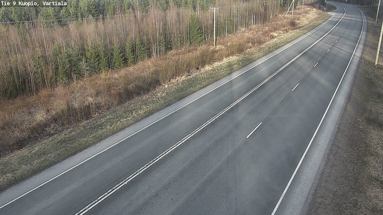 Weather Camera Image Road 9 Kuopio, Vartiala, Kuopio, Pohjois-Savo
