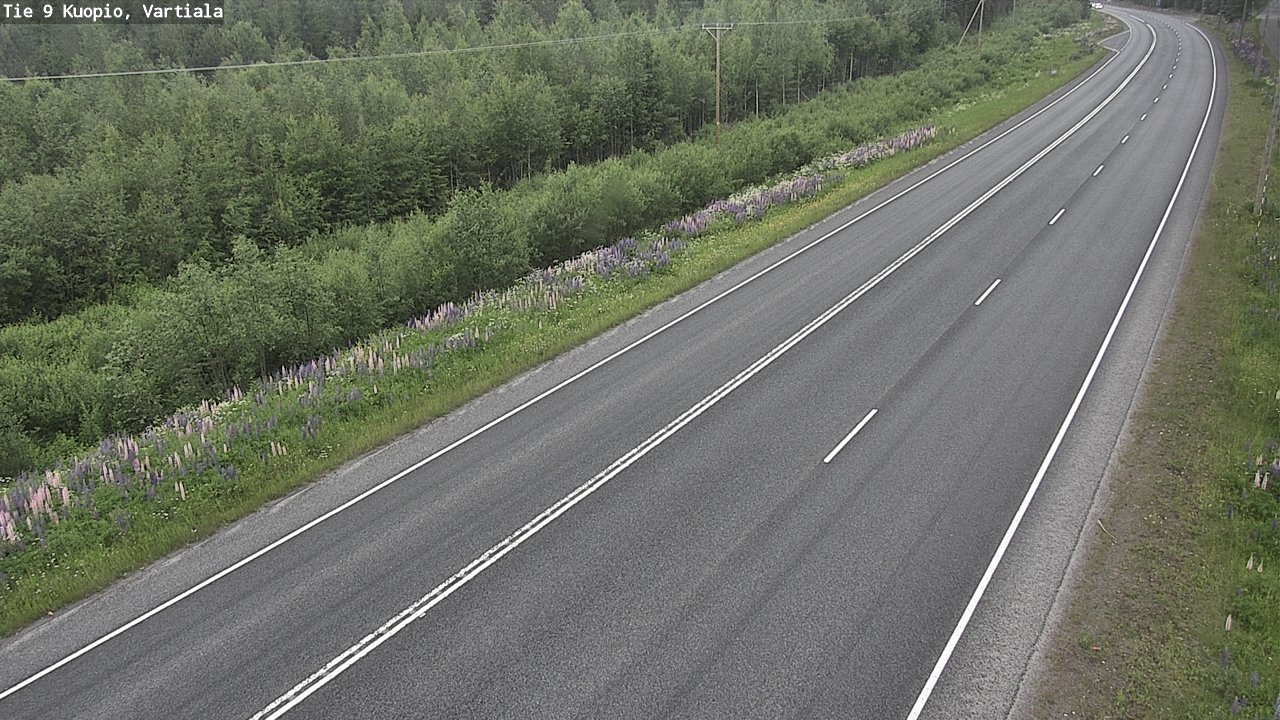 Weather Camera Image Road 9 Kuopio, Vartiala, Kuopio, Pohjois-Savo