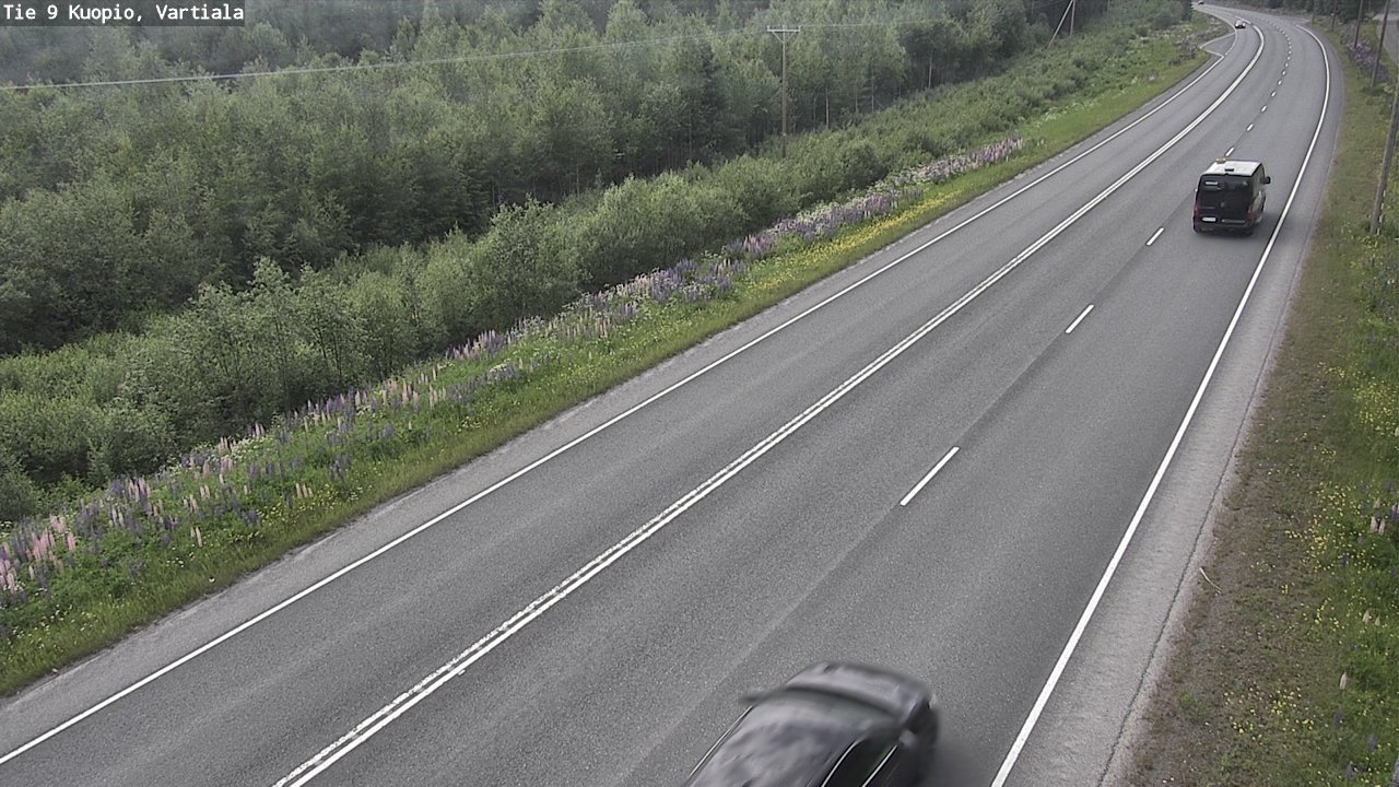Weather Camera Image Road 9 Kuopio, Vartiala, Kuopio, Pohjois-Savo