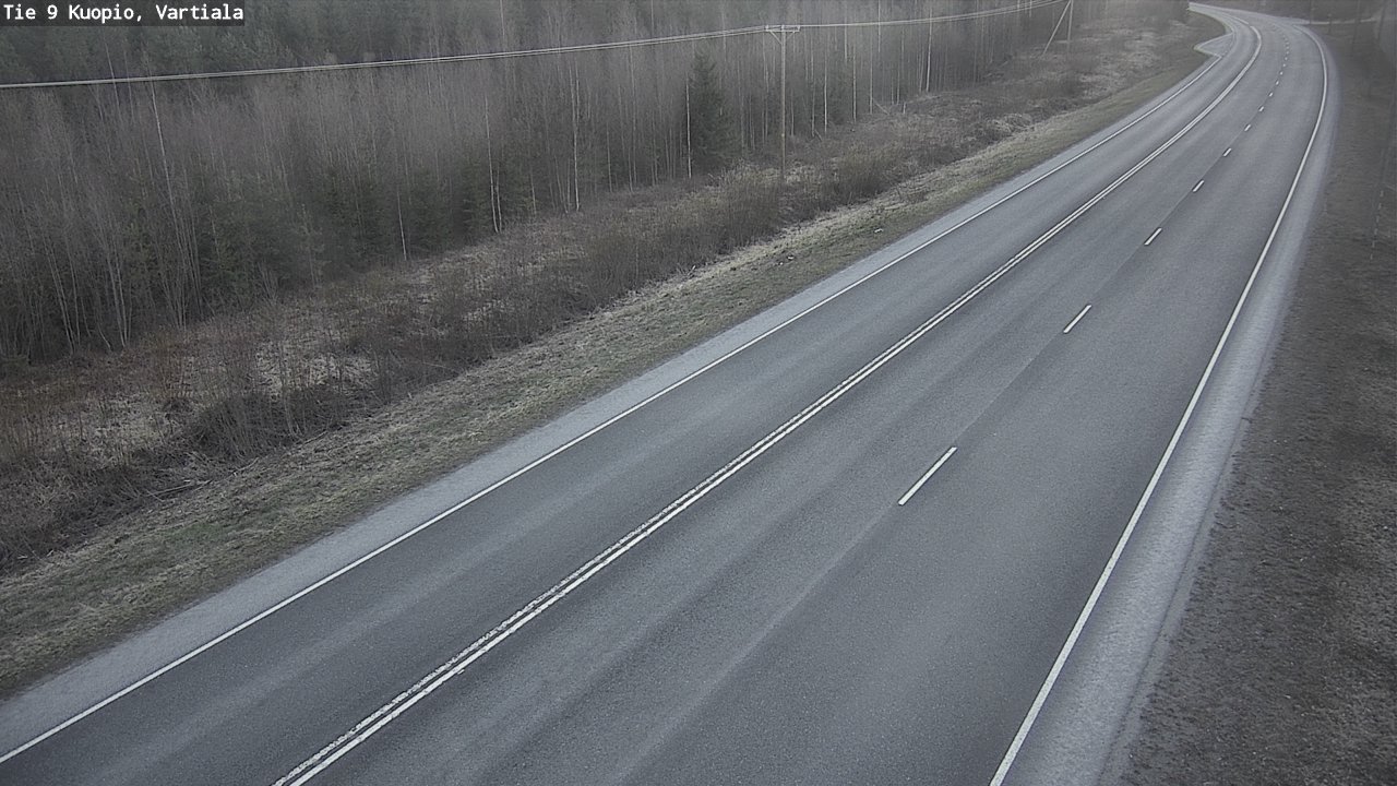 Weather Camera Image Väg 9 Kuopio, Vartiala, Kuopio, Pohjois-Savo
