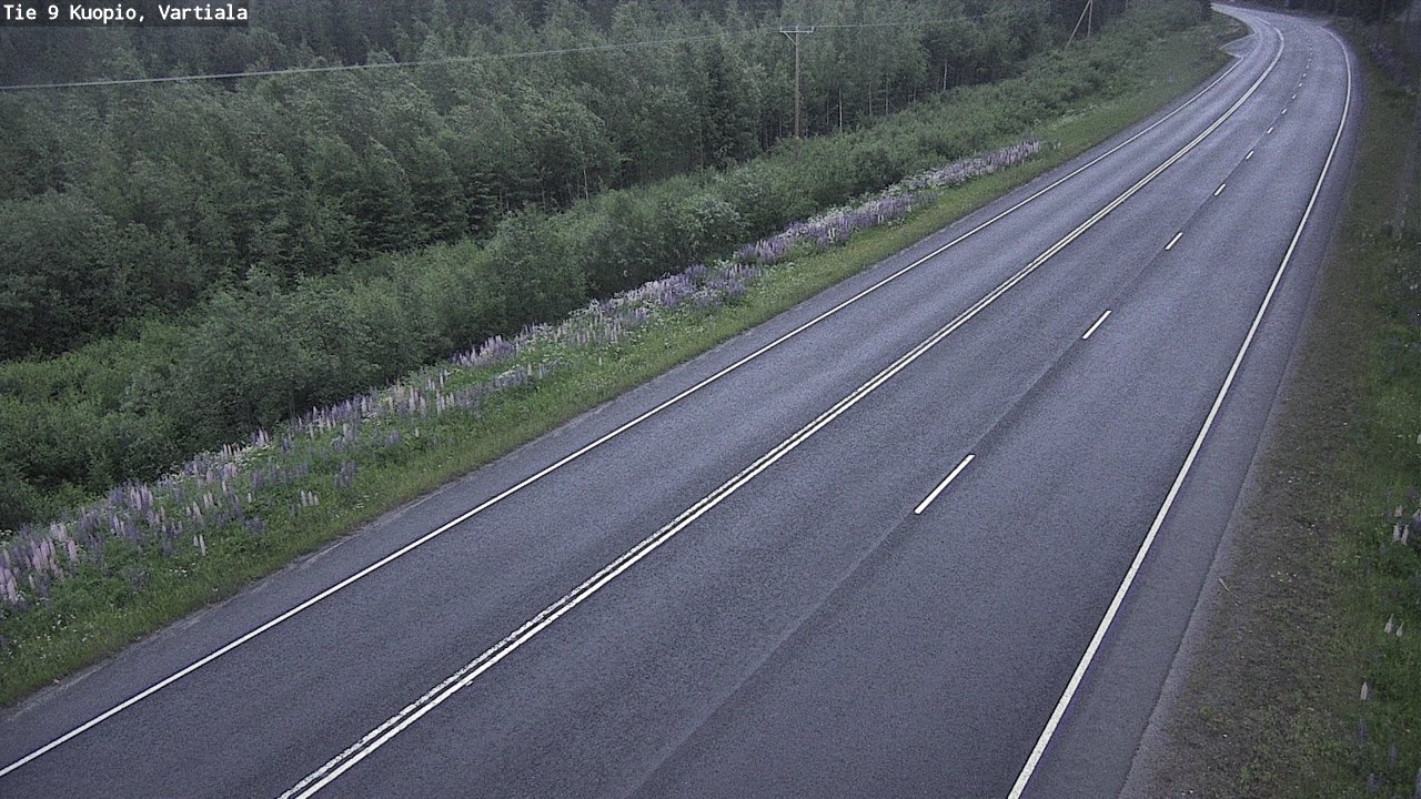 Weather Camera Image Road 9 Kuopio, Vartiala, Kuopio, Pohjois-Savo